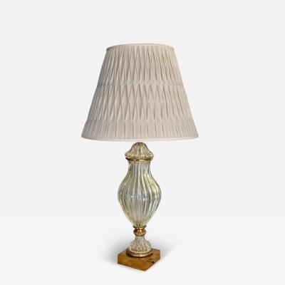  The Marbro Lamp Company Mid Century Modern Marbro Murano Glass Designer Table Lamp