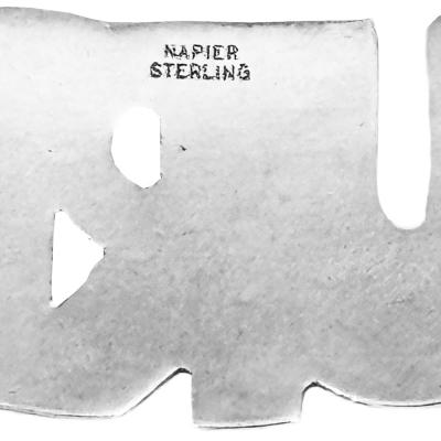 The Napier Co Sterling Napier Liquor Tags Set of 3