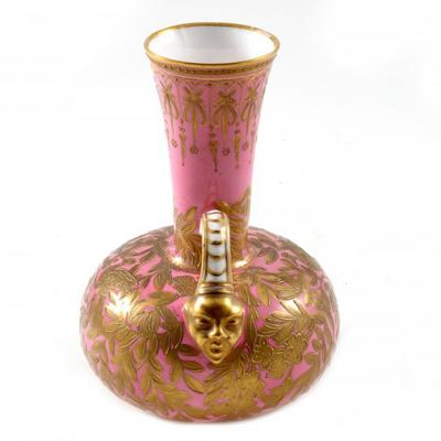  The Royal Crown Derby Porcelain Co 1877 Pink Vase Crown Derby Porcelain