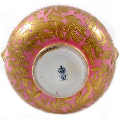  The Royal Crown Derby Porcelain Co 1877 Pink Vase Crown Derby Porcelain
