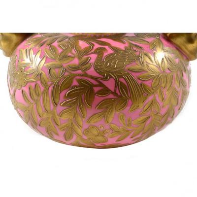  The Royal Crown Derby Porcelain Co 1877 Pink Vase Crown Derby Porcelain