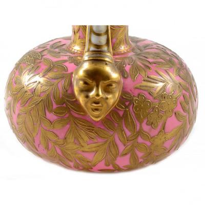  The Royal Crown Derby Porcelain Co 1877 Pink Vase Crown Derby Porcelain