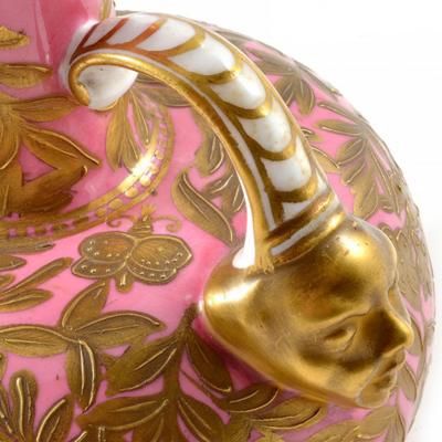  The Royal Crown Derby Porcelain Co 1877 Pink Vase Crown Derby Porcelain
