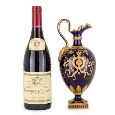  The Royal Crown Derby Porcelain Co Royal Crown Derby Neoclassical Cobalt Ground and Gilt Porcelain Ewer