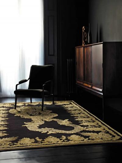  The Rug Company Alexander McQueen Military Brocade Wool Silk Rug 8x10