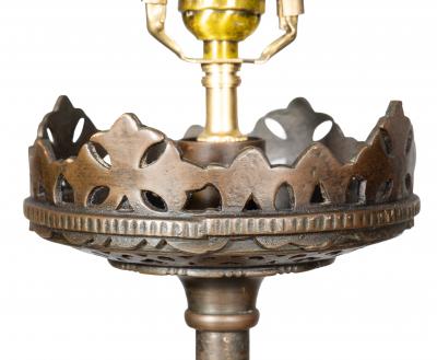  The Segar Studios Oscar Bach Art Deco Bronze Floor Lamp