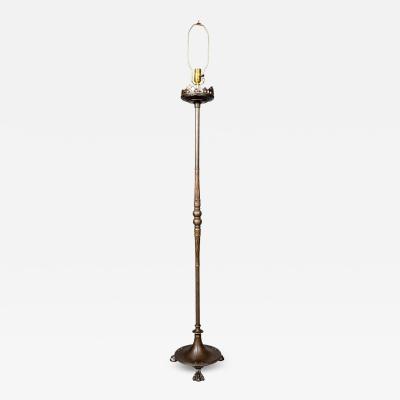  The Segar Studios Oscar Bach Art Deco Bronze Floor Lamp