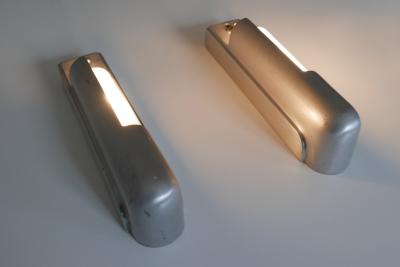  The Simes Co NY Rare Set of Two Streamline Cruise Ship Cabin Sconces by The Simes Co NY 1930s