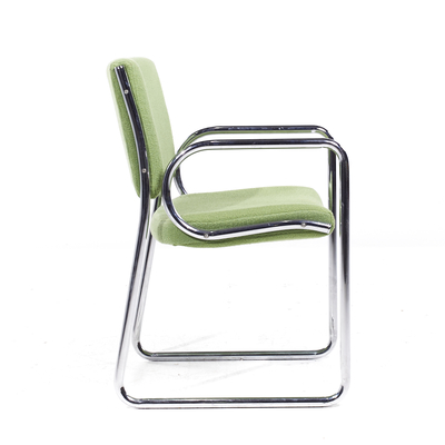  The Vecta Group Dallas Vecta Group Dallas Mid Century Green and Chrome Chairs Set of 4