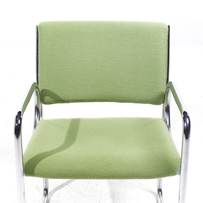  The Vecta Group Dallas Vecta Group Dallas Mid Century Green and Chrome Chairs Set of 4