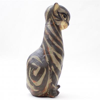  Thelma Frazier Winter Ceramic Sculpture Cat 1955 USA