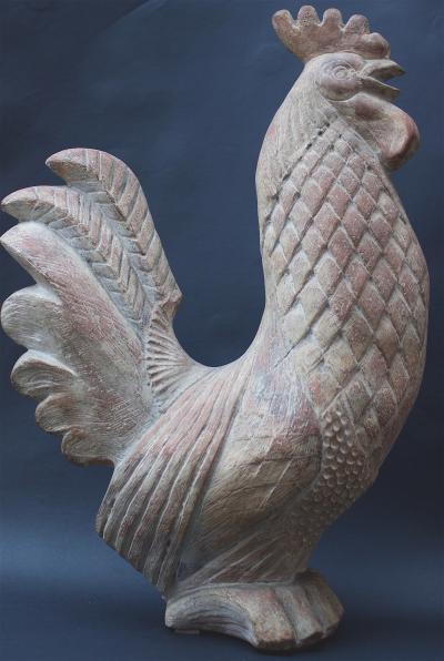  Thelma Frazier Winter Ceramic Sculpture Rooster by Thelma Frazier Winter USA 1955