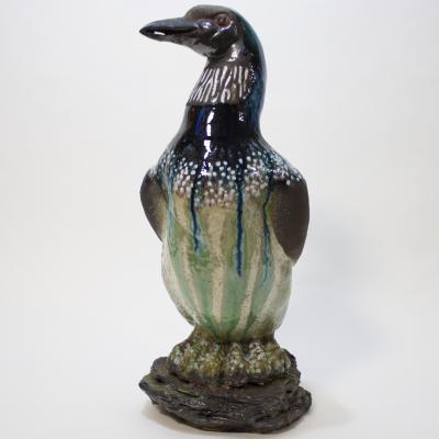  Thelma Frazier Winter Ceramic Sculpture by Thelma Frazier Winter Loon 
