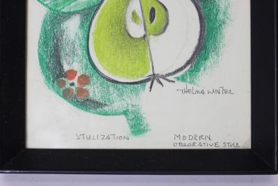  Thelma Frazier Winter Thelma Frazier Winter set of six modernist pictures United States