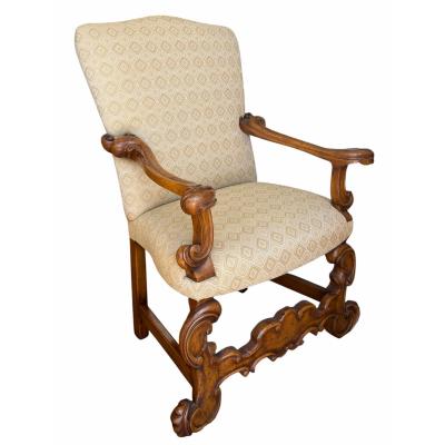  Therien Studio Workshops 17th C Style Therien Studio Workshops Spanish Colonial Arm Chair 1 of 2