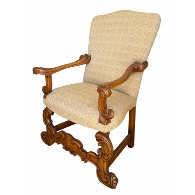  Therien Studio Workshops 17th C Style Therien Studio Workshops Spanish Colonial Arm Chair 1 of 2