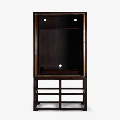  Therien Studio Workshops Marseilles Cabinet in Karelian Birch Walnut by Therien for Fournir Collections