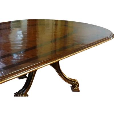  Therien Studio Workshops Therien Studios Workshops for Dessin Fournir Double Pedestal Volute Dining Table