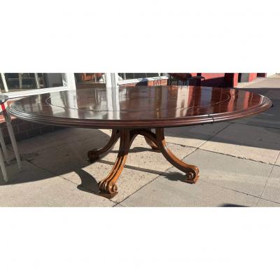  Therien Studio Workshops Therien Workshops for Dessin Fournir Round Volute Walnut Extension Dining Table