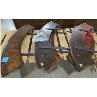  Therien Studio Workshops Therien Workshops for Dessin Fournir Round Volute Walnut Extension Dining Table