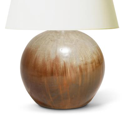  Thisted Keramik Table Lamp in Flowing Earthy Tones by Christian Jensen for Thisted Keramik
