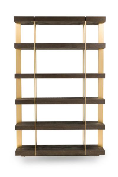  Thomas Bina Ed Robinson Pair of Thomas Bina Ed Robinson for RH Oveido Oak Verrazano Shelving Units