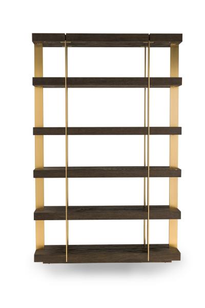  Thomas Bina Ed Robinson Pair of Thomas Bina Ed Robinson for RH Oveido Oak Verrazano Shelving Units