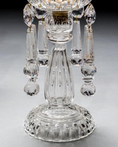  Thomas F C Osler A FINE PAIR OF CRYSTAL CANDLESTICKS BY F C OSLER