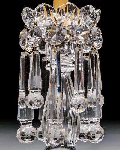  Thomas F C Osler A FINE PAIR OF CRYSTAL CANDLESTICKS BY F C OSLER