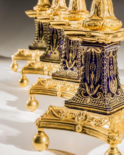  Thomas F C Osler A FINE SET OF FOUR GEORGE III STYLE STORM LIGHTS