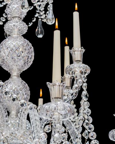  Thomas F C Osler A FINE TEN LIGHT ANTIQUE CRYSTAL CHANDELIER BY F C OSLER