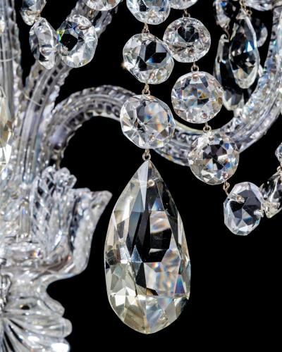  Thomas F C Osler A RICHLY CUT PAIR OF VICTORIAN WALL SCONCES BY F C OSLER