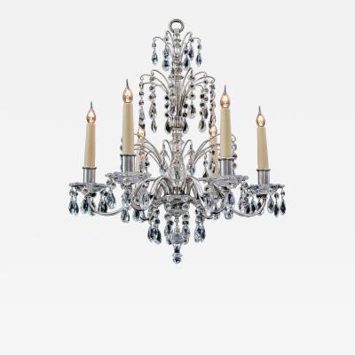  Thomas F C Osler A SMALL SILVERED CHANDELIER ATTRIBUTED TO F C OSLER