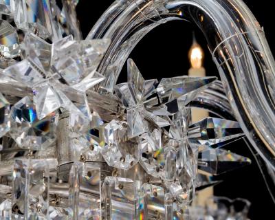  Thomas F C Osler A VICTORIAN TENT AND WATERFALL CHANDELIER BY F C OSLER