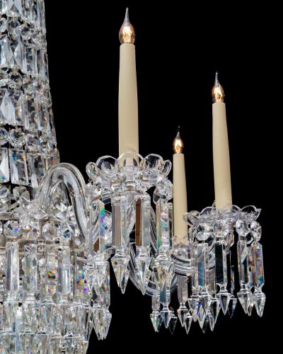  Thomas F C Osler A VICTORIAN TENT AND WATERFALL CHANDELIER BY F C OSLER