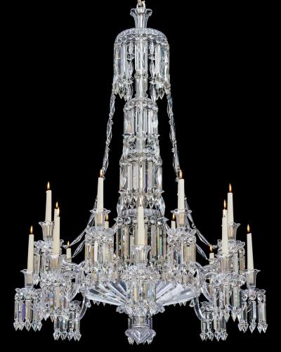  Thomas F C Osler AN EXCEPTIONAL VICTORIAN SLATDISH CHANDELIER BY F C OSLER