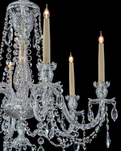  Thomas F C Osler AN EXQUISITE SIX LIGHT ADAM STYLE CHANDELIER BY F C OSLER