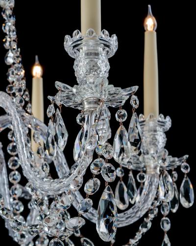  Thomas F C Osler AN EXQUISITE SIX LIGHT ADAM STYLE CHANDELIER BY F C OSLER