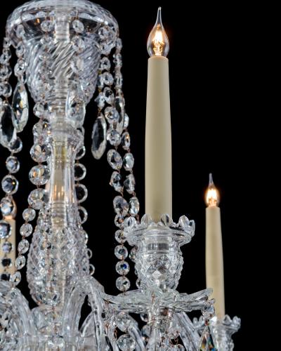  Thomas F C Osler AN EXQUISITE SIX LIGHT ADAM STYLE CHANDELIER BY F C OSLER