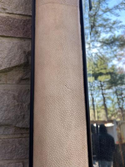  Thomasville Furniture Huge Vintage Faux Shagreen Floor Mirror Mid Century