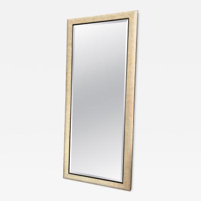  Thomasville Furniture Huge Vintage Faux Shagreen Floor Mirror Mid Century