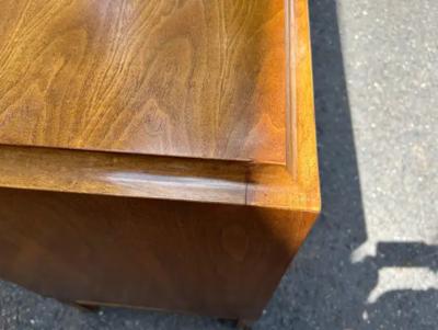 Thomasville Furniture Stylish Vintage Thomasville Burl Wood Drawers Walnut Credenza Mid Century