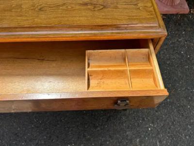  Thomasville Furniture Stylish Vintage Thomasville Burl Wood Drawers Walnut Credenza Mid Century