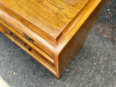  Thomasville Furniture Stylish Vintage Thomasville Burl Wood Drawers Walnut Credenza Mid Century