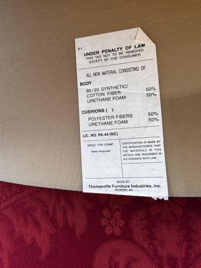  Thomasville Furniture Thomasville Furniture Queen Anne Style Upholstered Walnut Armchair