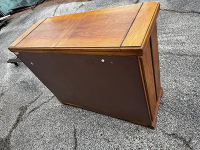  Thomasville Furniture Thomasville Furniture Rustic Walnut Flip Top Server Bar