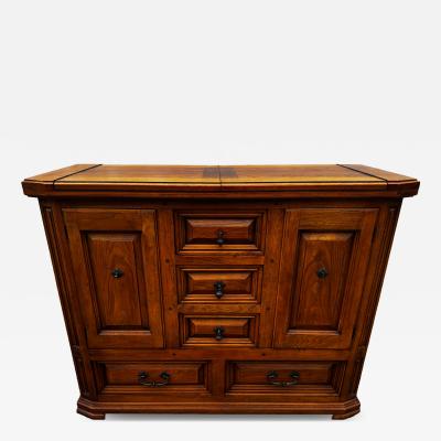  Thomasville Furniture Thomasville Furniture Rustic Walnut Flip Top Server Bar