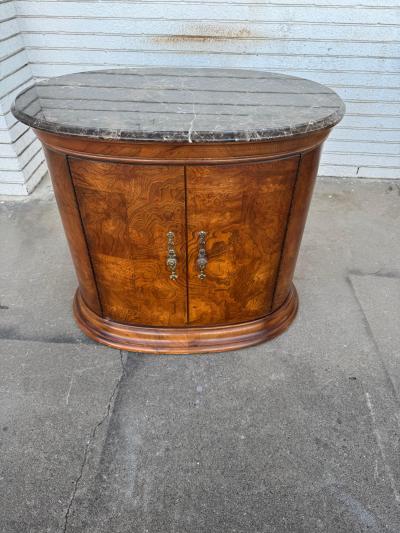  Thomasville Furniture Thomasville Marble Oval Cabinet
