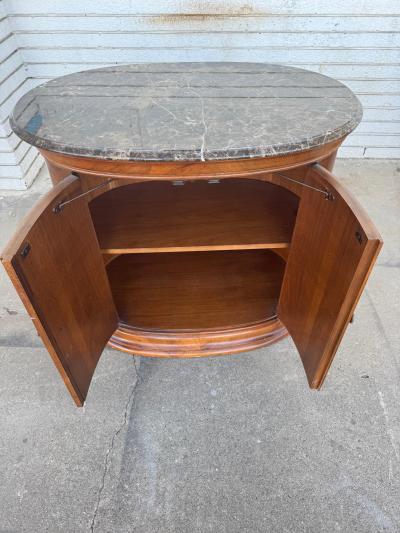  Thomasville Furniture Thomasville Marble Oval Cabinet
