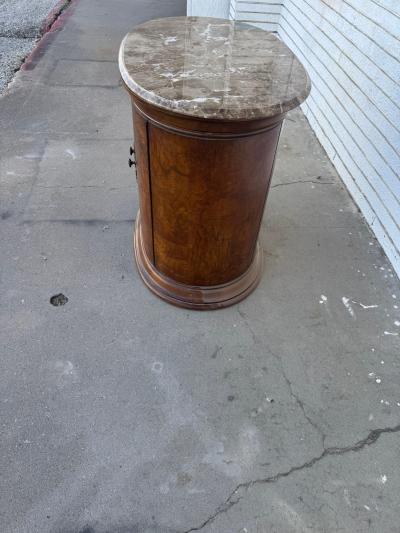  Thomasville Furniture Thomasville Marble Oval Cabinet